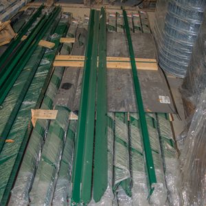 Poteaux métal plastifié vert